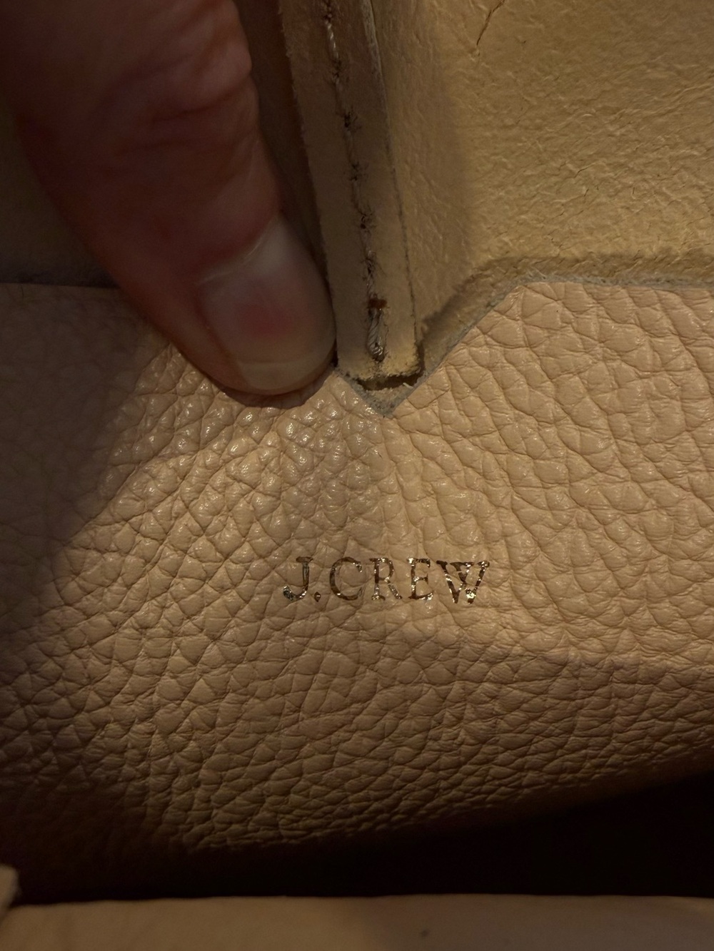 J. Crew Tan Pebbled Leather Shoulder Hobo - Picture 2 of 11
